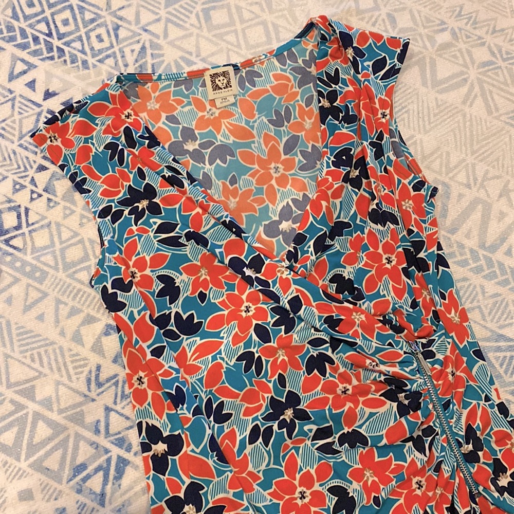 Anne Klein Vibrant Floral Dress - Picture 5 of 7